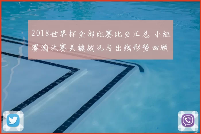 2018世界杯全部比赛比分汇总 小组赛淘汰赛关键战况与出线形势回顾